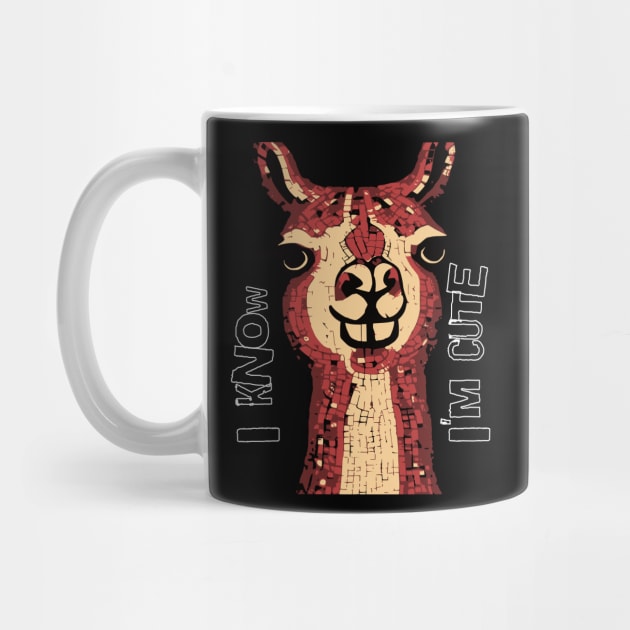 I Know I'm Cute Llama by Luvv Designs